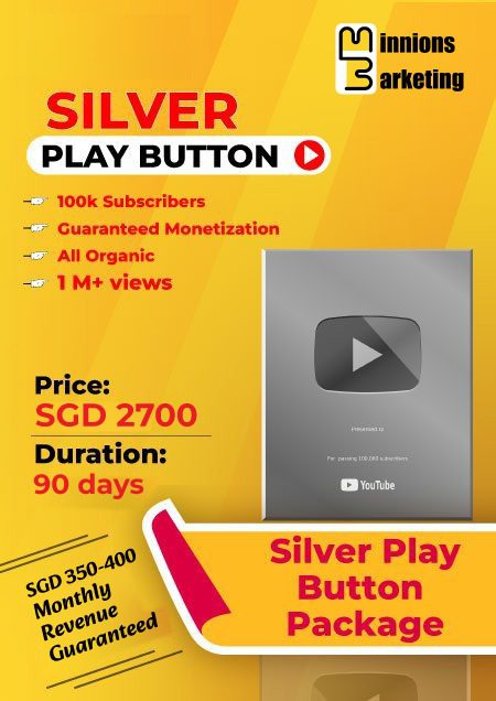 Silver Play Button Package Advance