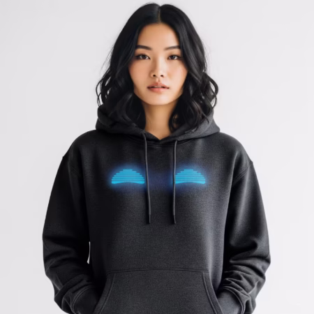 Blue Eyes Dark Grey Hoodies