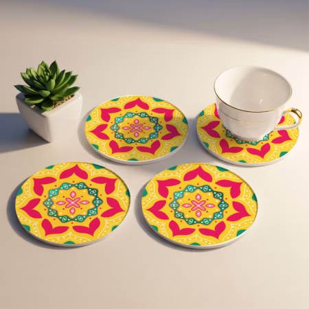 Mandala Pattern Coasters - Minnions Marketing