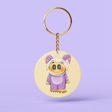 Labubu Circle Keychain - Minnions Marketing