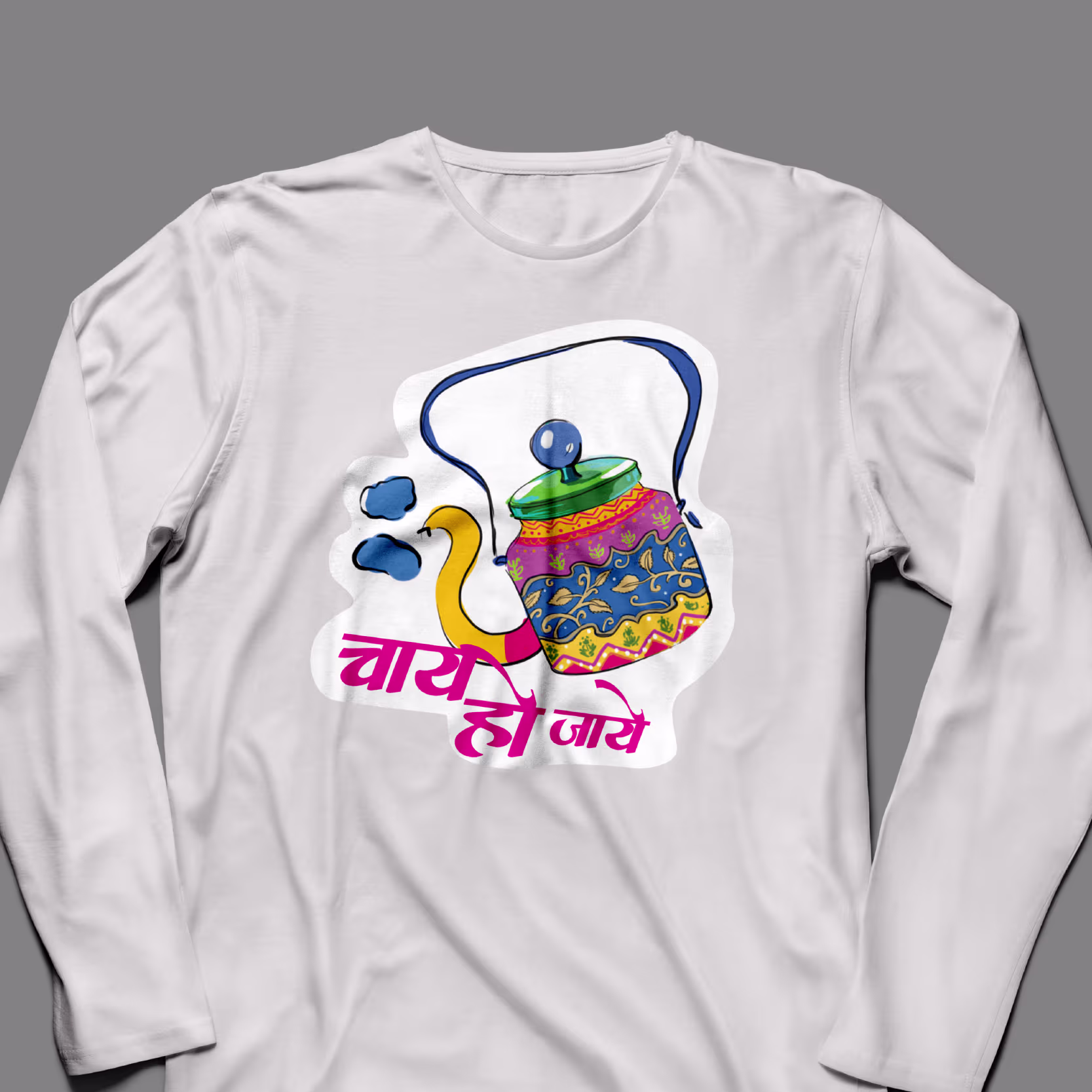 Chai Ho Jaaye Long Sleeve T-shirt - Image 2