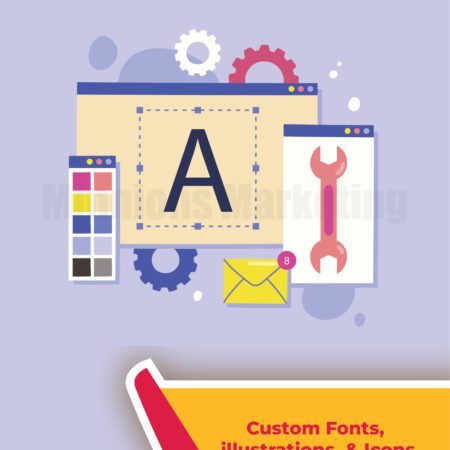 Custom Fonts, Illustration & Icons